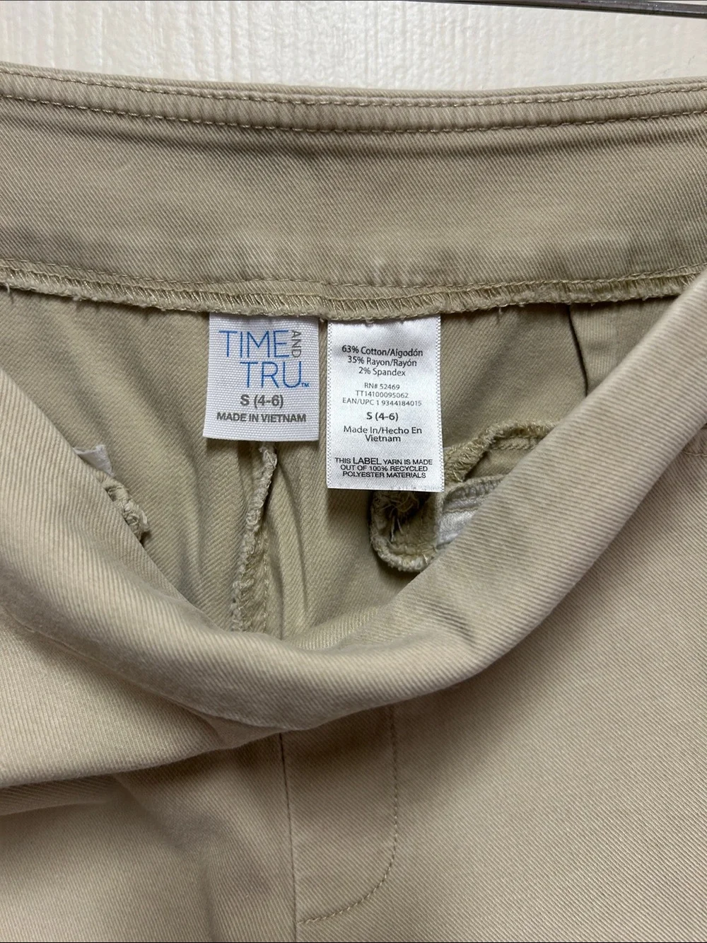 Time and Tru Tan Pull-On Bermuda Shorts